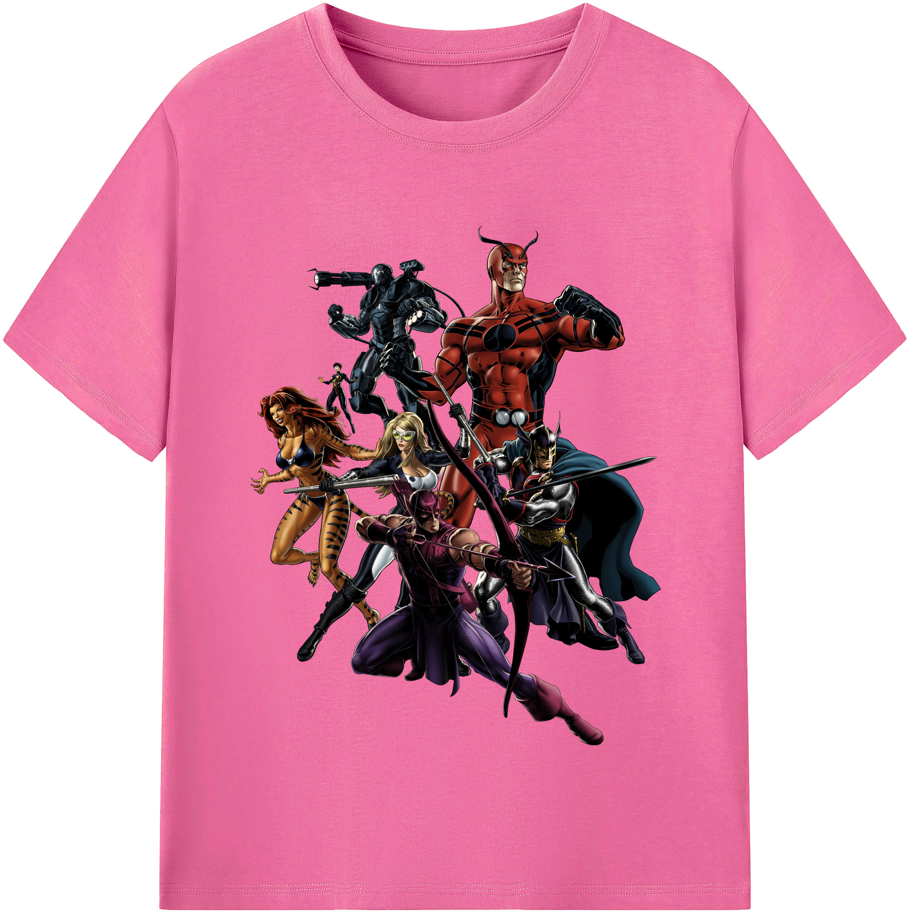 （画像用） アベンジャーズ The Avengers レディースカジュアルプリントTシャツ（綿100％）